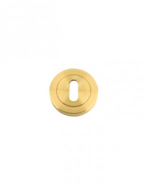 Standard Key Escutcheon Stanza ZPZ002-FSB Favo Satin Brass