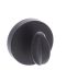 Status Bathroom Turn & Release on Round Rose Matt Black S4WCRMB