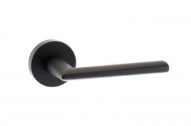 Door Handles Status Georgia Lever on Round Rose Matt Black S39RMB 28.32