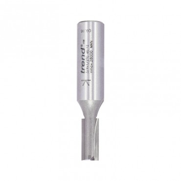 Trend Router Cutter Straight Two Flute 3/4x1/2TC 8mm Dia x 19mm