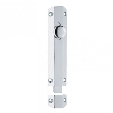 Surface Door Bolt AQ81CP 100mm Polished Chrome