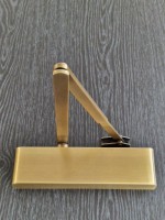 Synergy Door Closer S600 Size 2 - 4 with Backcheck Semi Radius Cover Antique Brass 130.92