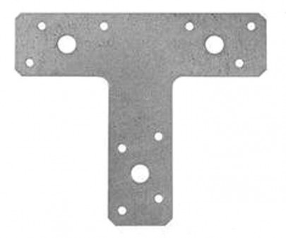 T Brackets 150mm x 128mm x 38mm Galv Pack of 10