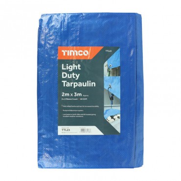 Timco Light Duty Tarpaulin 2M x 3M