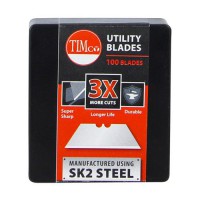 Timco Utility Knife Blades UBCASE Case of 100 £11.90