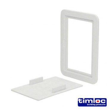 Timloc Access Panel Clip Fit 115mm x 165mm White