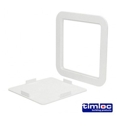 Timloc Access Panel Clip Fit 205mm x 205mm White
