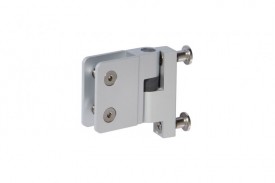 Toilet Cubicle Hinges Gravity U Bracket Style 13mm Board T130SA Satin Aluminium Pair 39.18