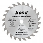 Trend Circular Saw Blade CSB/11524 Craft Pro TCT 115mm 24T 9.5mm 11.56