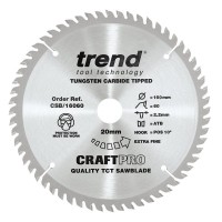 Trend Circular Saw Blade CSB/16060 Craft Pro TCT 160mm 60T 20mm 28.38