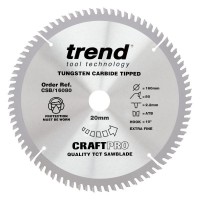 Trend Circular Saw Blade CSB/16080 Craft Pro TCT 160mm 80T 20mm £33.50