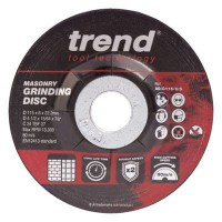Trend Masonry Grinding Discs 115mm x 6mm x 22.2mm Pack of 10 AD/G115/6/S 25.07