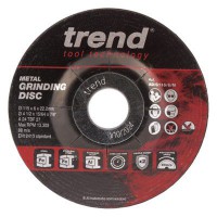 Trend Metal Grinding Discs 115mm x 6mm x 22.2mm Pack of 10 AD/G115/6/M £16.62