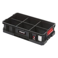 Trend Modular Storage Compact System Tote MS/C/100TD 100mm with Dividers 27.00