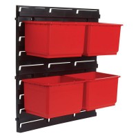 Trend Modular Pro Storage Wall Rack with 4 Large Bins MS/P/RACK/4 10.81