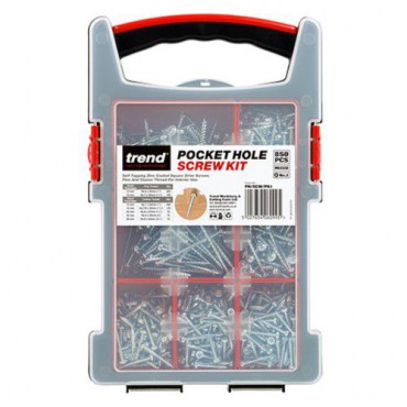 Trend Pocket Hole Screws PH/SCW/PK1 Mixed Box of 850 Pieces