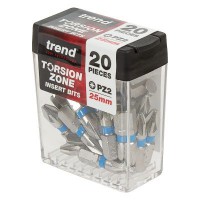 Trend IPZ2 25mm Quick Release Screwdriver Bits QR/IPZ2/20 Pack of 20 6.79