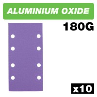 Trend 1/3 Sanding Sheets 93mm x 185mm x 180Grit Pack of 10 AB/THD/180A 9.45