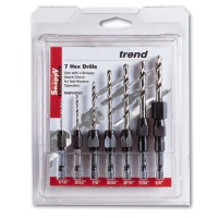 Trend Snappy Drill Bit Set HSS Imperial 7 Piece SNAP/D/Set 36.55