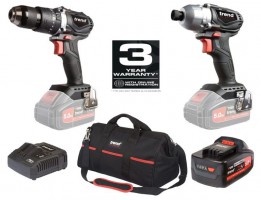 Trend T18S Brushless Impact Driver (Bare) Combi Drill (Bare) TB20 Bag & Charger with 5Ah Battery £171.00