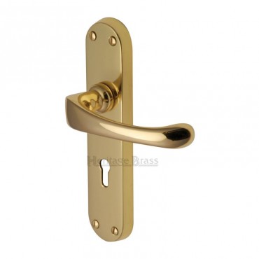 Marcus V6050-PB Gloucester Lever Lock Door Handles Polished Brass