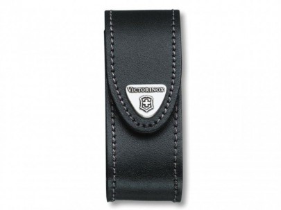 Victorinox Black Leather Belt Pouch (2-4 Layer)