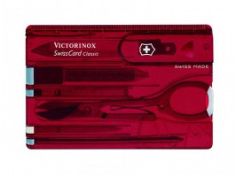 Victorinox Swiss Card Ruby Red Translucent 24.99