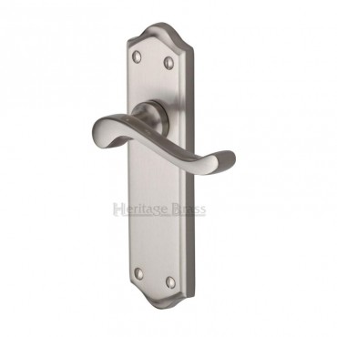 Marcus W4220-SN Buckingham Lever Bathroom Door Handles Satin Nickel