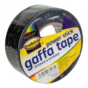 ProSolve Waterproof Gaffa Tape 50Mtr x 50mm Black