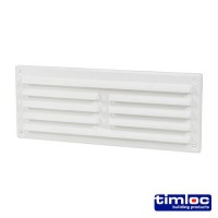 Timloc White Louvered Vent with Flyscreen 260mm x 104mm £3.91