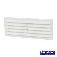 Timloc White Hit & Miss Vent 260mm x 104mm 3.91