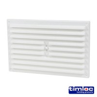 Timloc White Hit & Miss Vent 260mm x 170mm 4.37