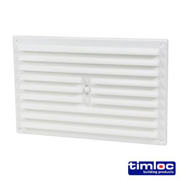 Timloc White Hit & Miss Vent 260mm x 170mm