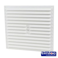 Timloc White Hit & Miss Vent 260mm x 235mm 5.04