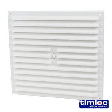 Timloc White Hit & Miss Vent 260mm x 235mm