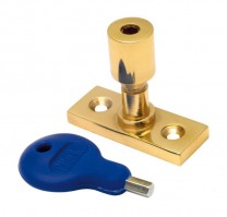 Locking Casement Stay Pin Polished Brass WF17 4.50
