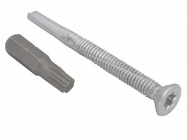 Wing Tip Countersunk Self Drill Screws Timber to Heavy Steel ZP 5.5 x 60mm Pack of 100 12.42
