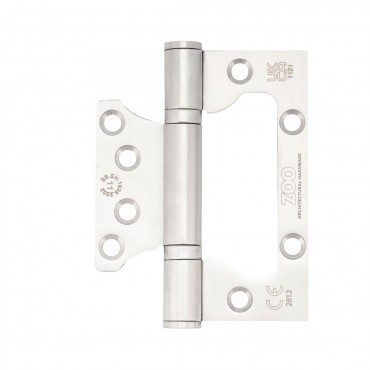 Zoo Hardware Grade 11 Flush Hinges ZHSSFH-243S Satin Stainless Pair