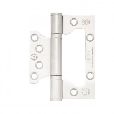 Zoo Hardware Grade 11 Flush Hinges ZHSSFH-243S Satin Stainless Pair