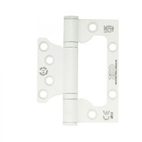 Zoo Hardware Grade 11 Flush Hinges ZHSSFH-243S-PCW Powder Coated White Pair 6.52