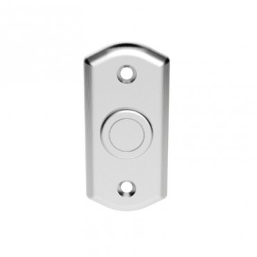 Carlisle Brass Shaped Bell Push AQ31SC Satin Chrome