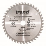 Trend Circular Saw Blade CSB/16542TD CraftPro TCT 165mm 42T 20mm Thin 24.45