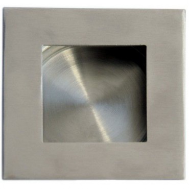 Flush Handle Square Secret Fix 30mm Satin Stainless Steel