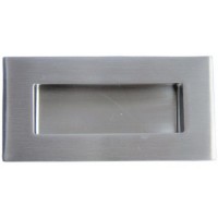 Flush Handle Rectangular Secret Fix 102mm x 50mm Satin Stainless Steel 16.00