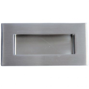 Flush Handle Rectangular Secret Fix 320mm x 55mm Satin Stainless Steel