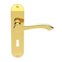 Carlisle Brass Door Handles DL180 Andros Lever Lock Polished Brass 35.14