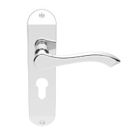 Carlisle Brass Door Handles DL180YCP Andros Euro Lock Polished Chrome 36.48