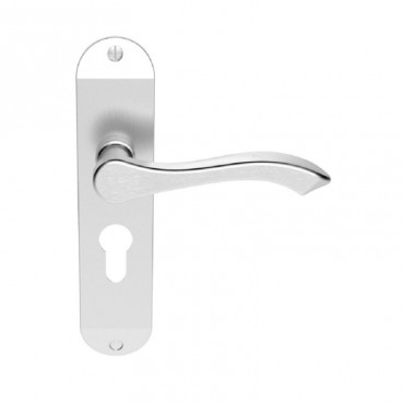 Carlisle Brass Door Handles DL180YSC Andros Euro Lock Satin Chrome