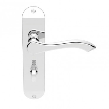 Carlisle Brass Door Handles DL182CP Andros Lever Bathroom Lock Polished Chrome