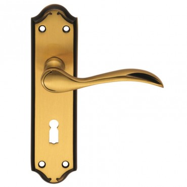 Carlisle Brass Door Handles DL190FB Madrid Lever Lock Florentine Bronze